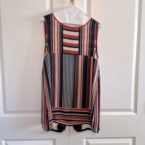 Max Studio Sleeveless Striped Tunic